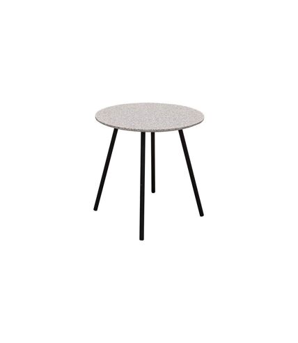 Tables gigognes plateau effet granit Pluton (Lot de 2) Gris