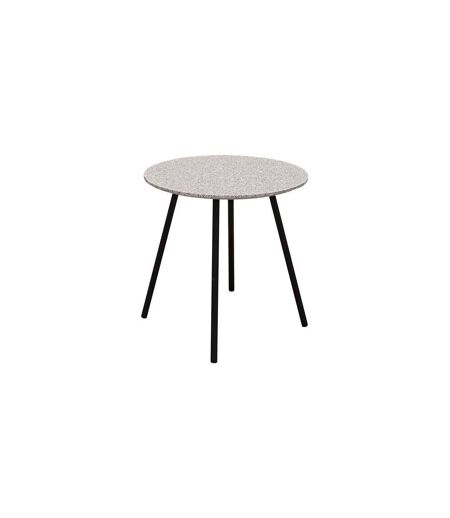 Tables gigognes plateau effet granit Pluton (Lot de 2) Gris