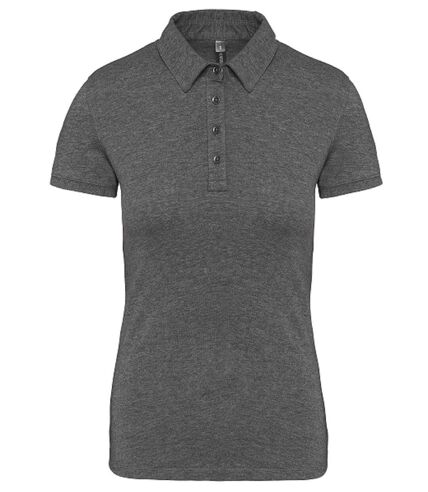 Polo jersey manches courtes - Femme - K263 - gris heather