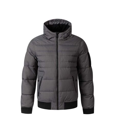 Doudoune Matelassée Motif/style À Capuche Homme Gris Respect