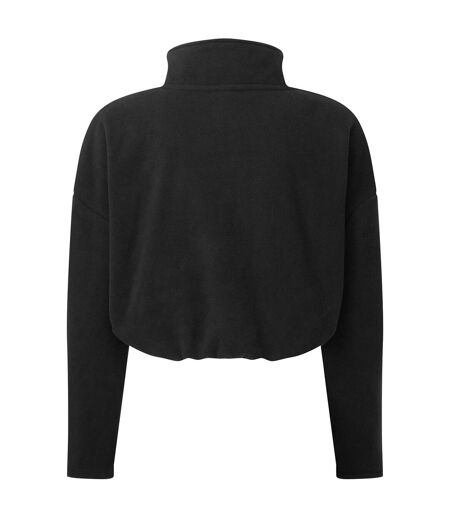 TriDri Womens/Ladies Cropped Fleece Top (Black)