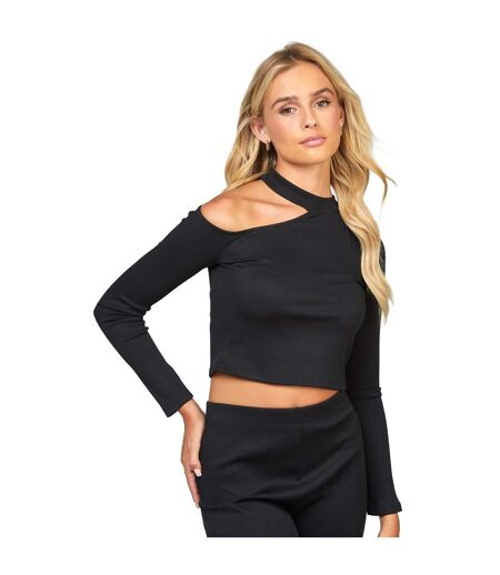 Haut manches longues femme noir SikSilk