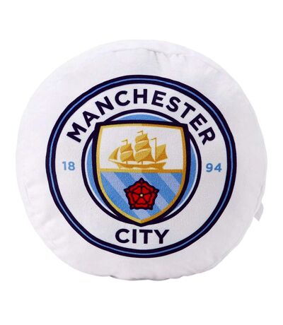 Manchester City FC - Coussin (Blanc / Bleu) (Taille unique) - UTTA11813