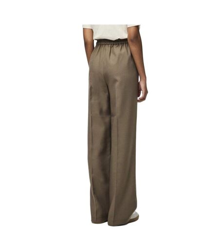 Pantalon fluide marron femme pieces neva
