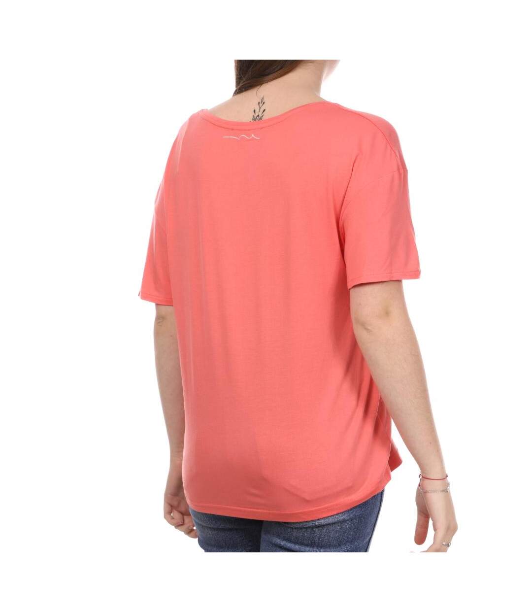 T-shirt Corail Femme Teddy Smith Tifani - M-2