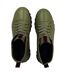 Mens Lucas Leather Combat Boots Light Green Firetrap-4