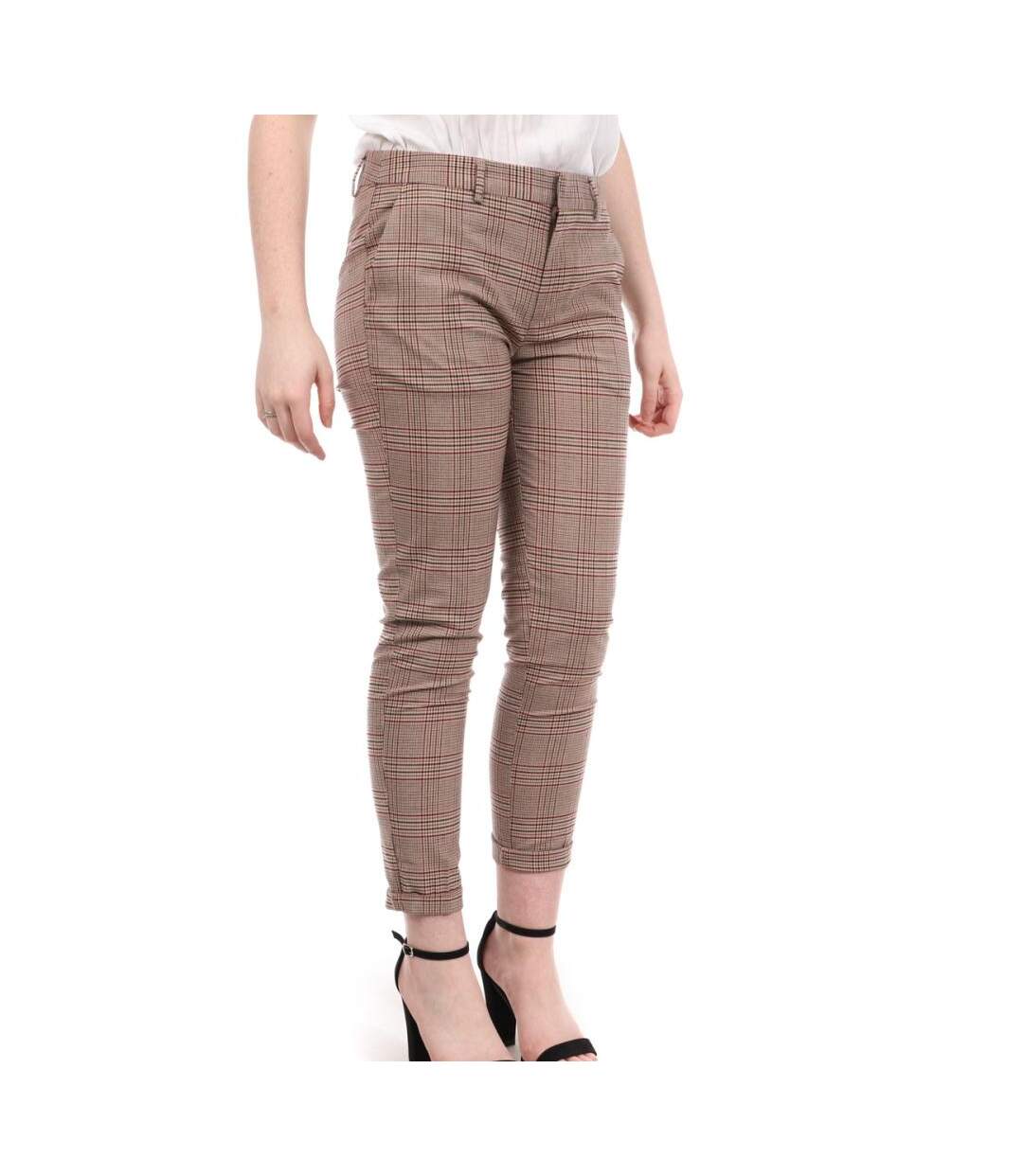 Pantalon Marron Femme Teddy Smith City Jacquard - 29