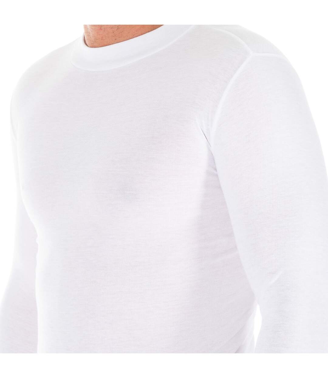 Men's long sleeve t-shirt with a medium high neck 1625-H, Men's long t-shirt, Men's t-shirt, Round neck t-shirt