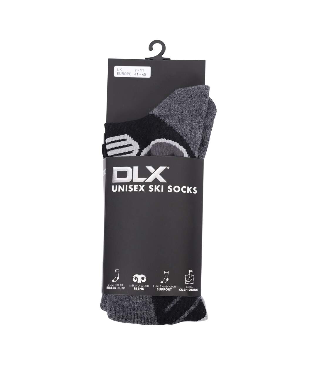 Chaussettes De Ski Anselm Adulte Noir Trespass-4