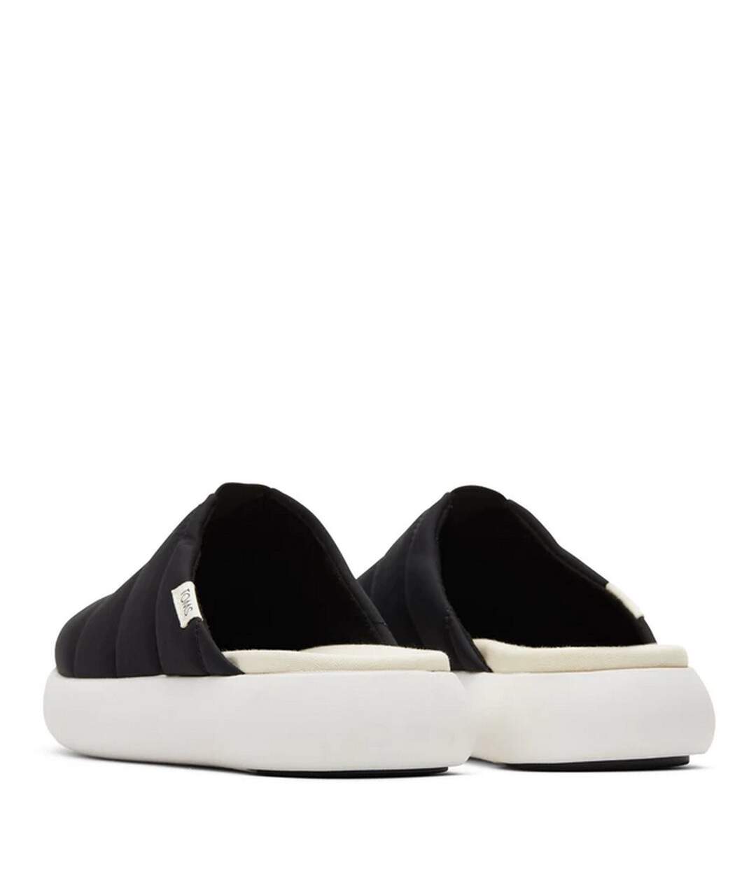 Womens/ladies Alpargata Mallow Slippers Black Toms-2