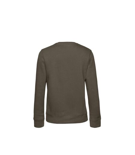 Sweat À Col Ras-du-cou Queen Womens/ladies Kaki B&C