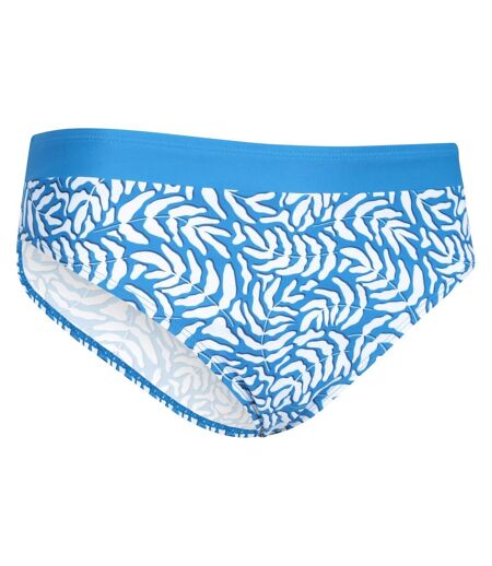 Womens/ladies ocean notion leaf print bikini bottoms blue Mountain Warehouse