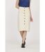 Jupe coton crayon POEME-1