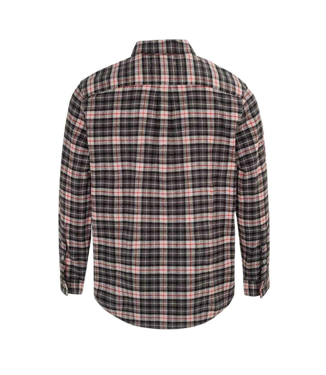 Mens Checkered Shirt Black Grey Firetrap-2