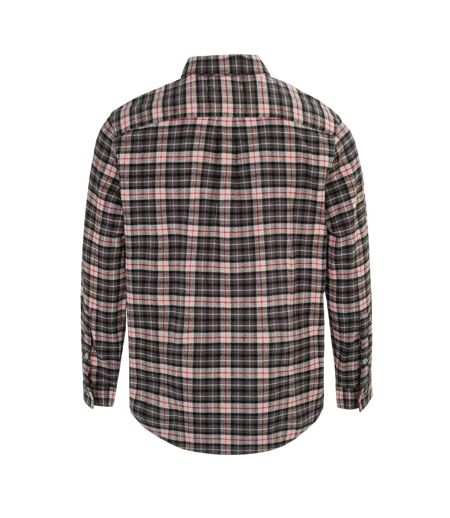 Mens Checkered Shirt Black Grey Firetrap