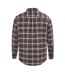 Mens Checkered Shirt Black Grey Firetrap-2
