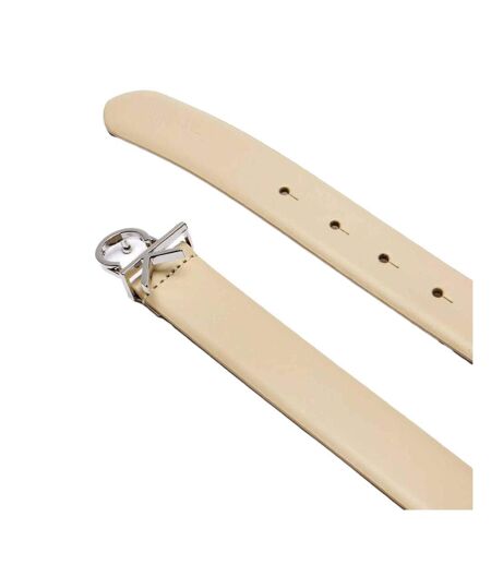 Ceinture beige femme calvin klein jeans ck buckle belt - t 100