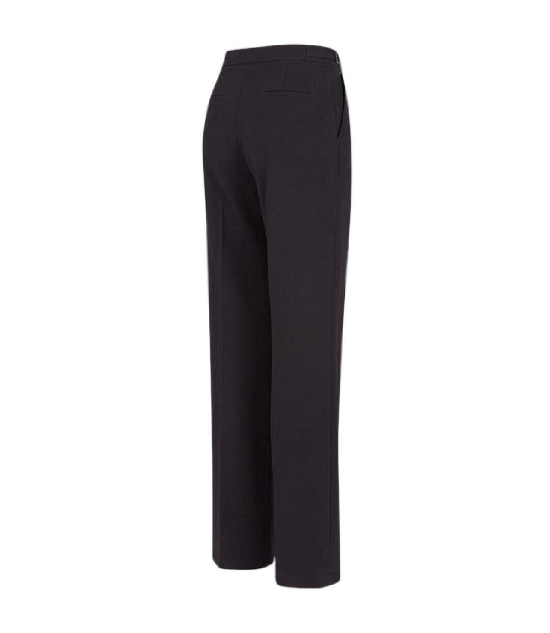 Womens/ladies Plain Straight Leg Trousers Navy Emporio Armani EA7-4