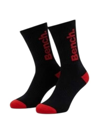 Pack Of 7  Mens Cotton Dress Socks  Black Bench