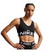 Womens/ladies Indy Plunge Sports Bra Black White Nike-2