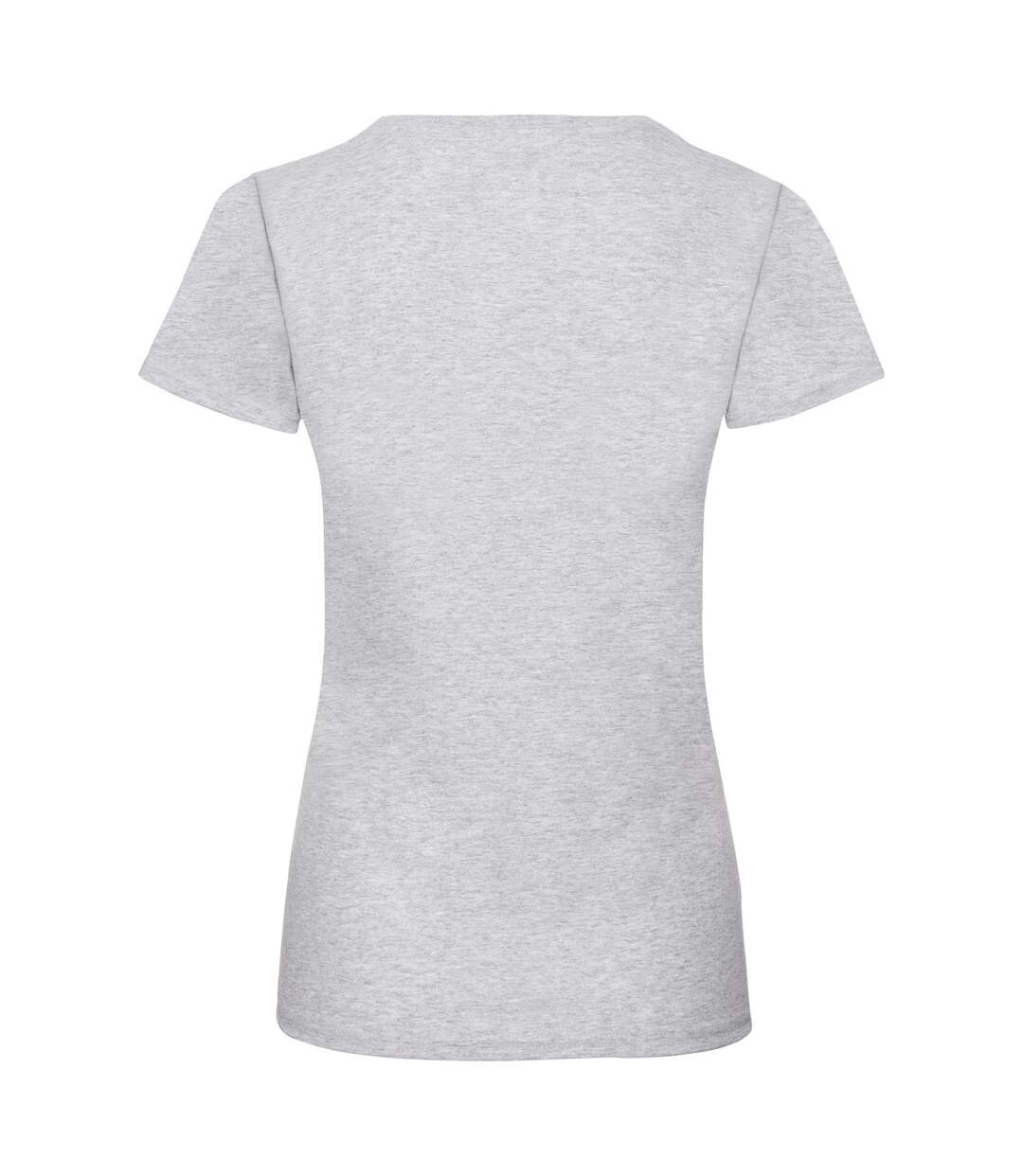 T-shirts Manches Courtes Femmes Gris Chiné Fruit Of The Loom-3