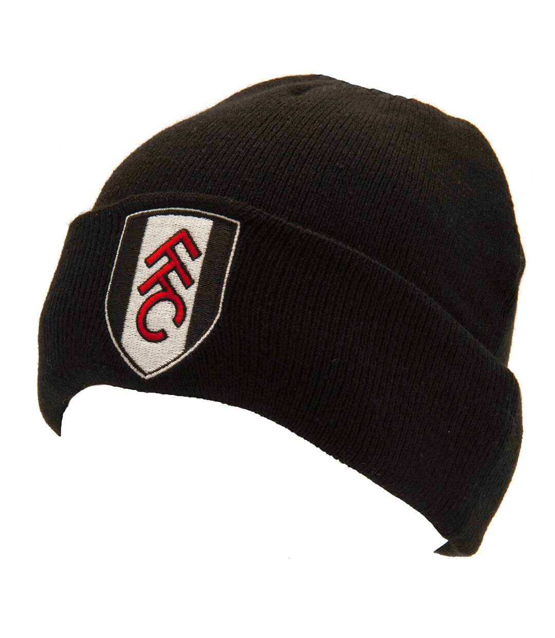 Fulham FC Crest Cuffed Beanie (Black)