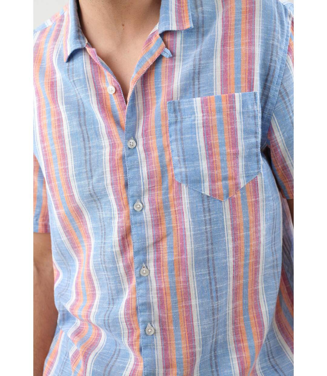 Chemise à rayures pour homme risocol