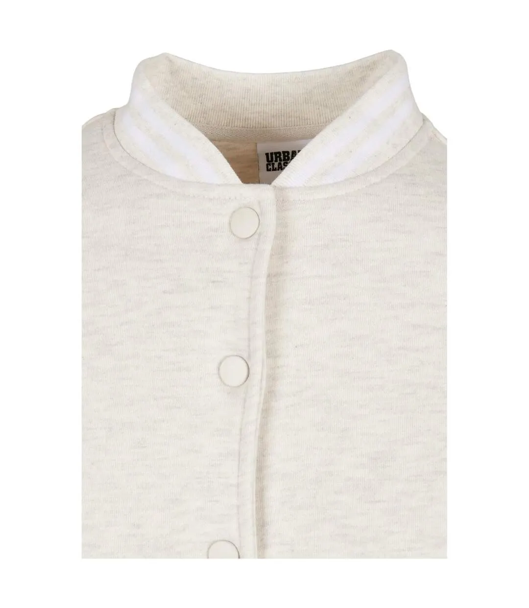 Veste De Survêtement College Femme Gris Clair Blanc Urban Classics-3