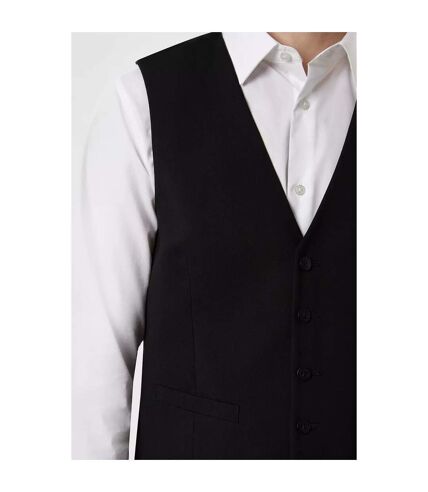 Mens essential slim waistcoat black Burton