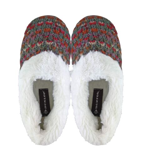 Pantoufles Femme Tricot Épais Fausse Fourrure