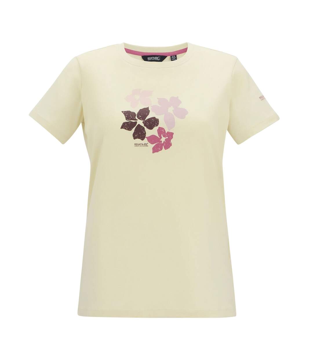 Womens/ladies Filandra Vx Shadow Flower T-shirt Light Vanilla Regatta-2