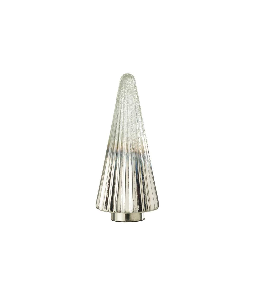 Sapin de Noël Déco Côtelé Althea 36cm Argent-1