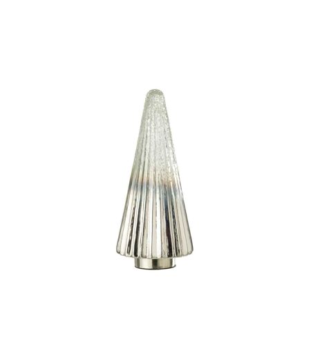 Sapin de Noël Déco Côtelé Althea 36cm Argent