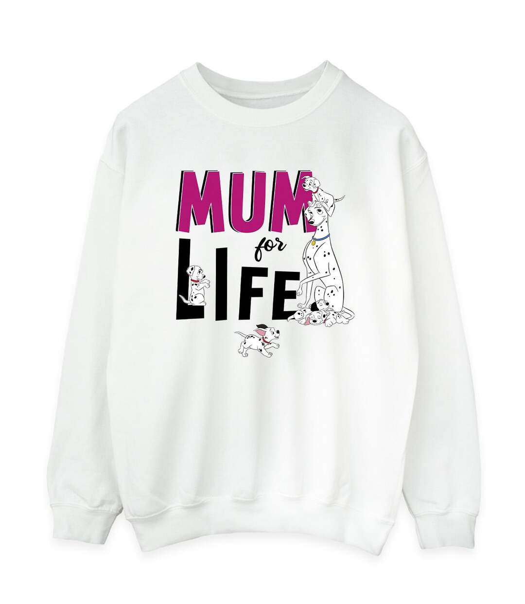Disney - Sweat DALMATIANS MUM FOR LIFE - Femme (Blanc) - UTBI20160-1