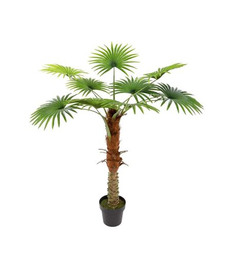 Plante Artificielle en Pot Palmier 120cm Vert