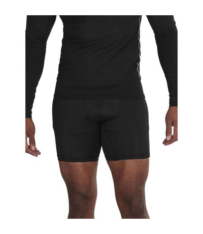 Mens Compression Shorts Black Raging Bull