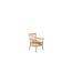 Chaise de Jardin Avec Accoudoirs Cane 92cm Naturel-5