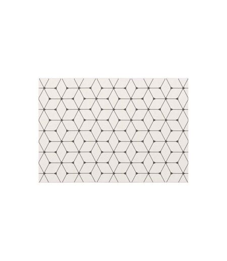 Tapis Tissé Déco Hexagon 120x170cm Beige