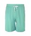 Mens Cotton Blend Shorts Light Green Fabric-1