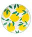 Lot de 6 Assiettes à Dessert Citrons 19cm Multicolore-1