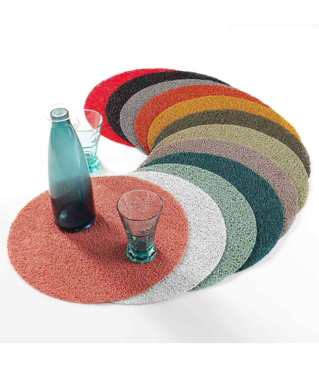 Set de Table Rond Tortilla 38cm Moutarde-3