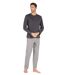Pyjama long homme Jersey Flanelle Eminence-3