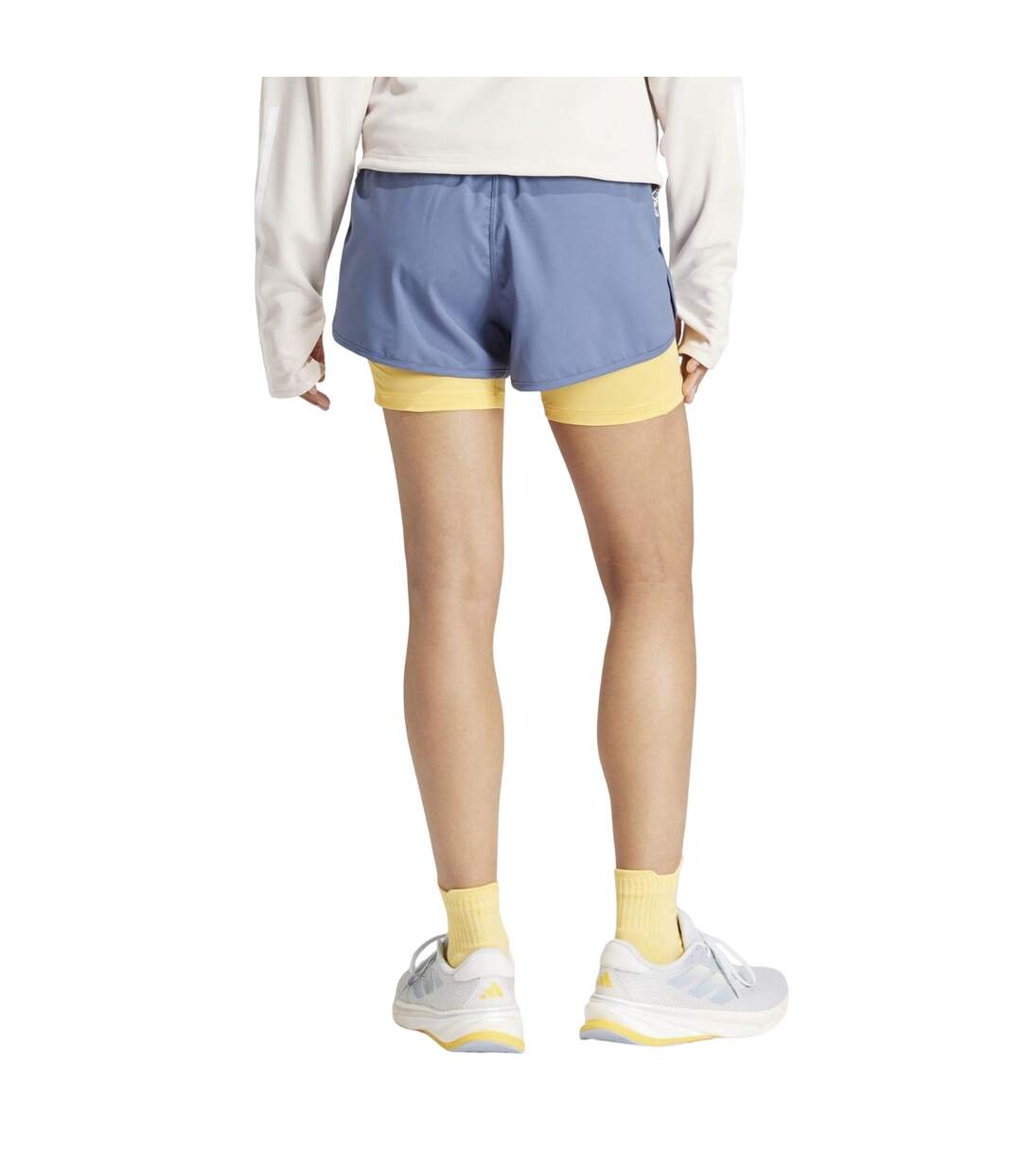 Short Style 3 Rayures Own The Run Femme Bleu Adidas-3