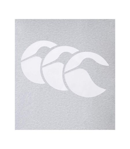 Mens Logo T-shirt Grey White Canterbury