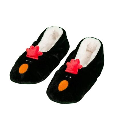Chaussons Motif Feathers Mcgraw Adulte Noir Wallace And Gromit