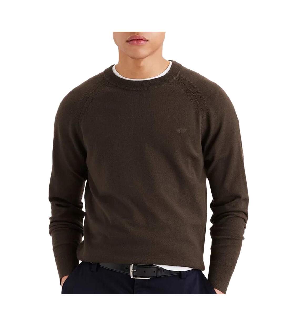 Pull marron homme dockers core crew-1