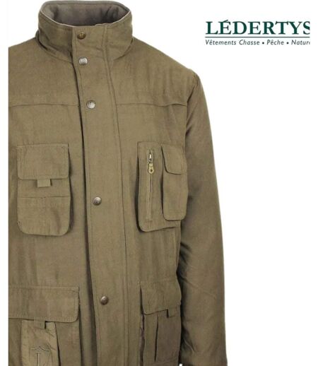 LEDERTYS GENTLEMAN — Veste outdoor marron : isolation polaire et tissu déperlant