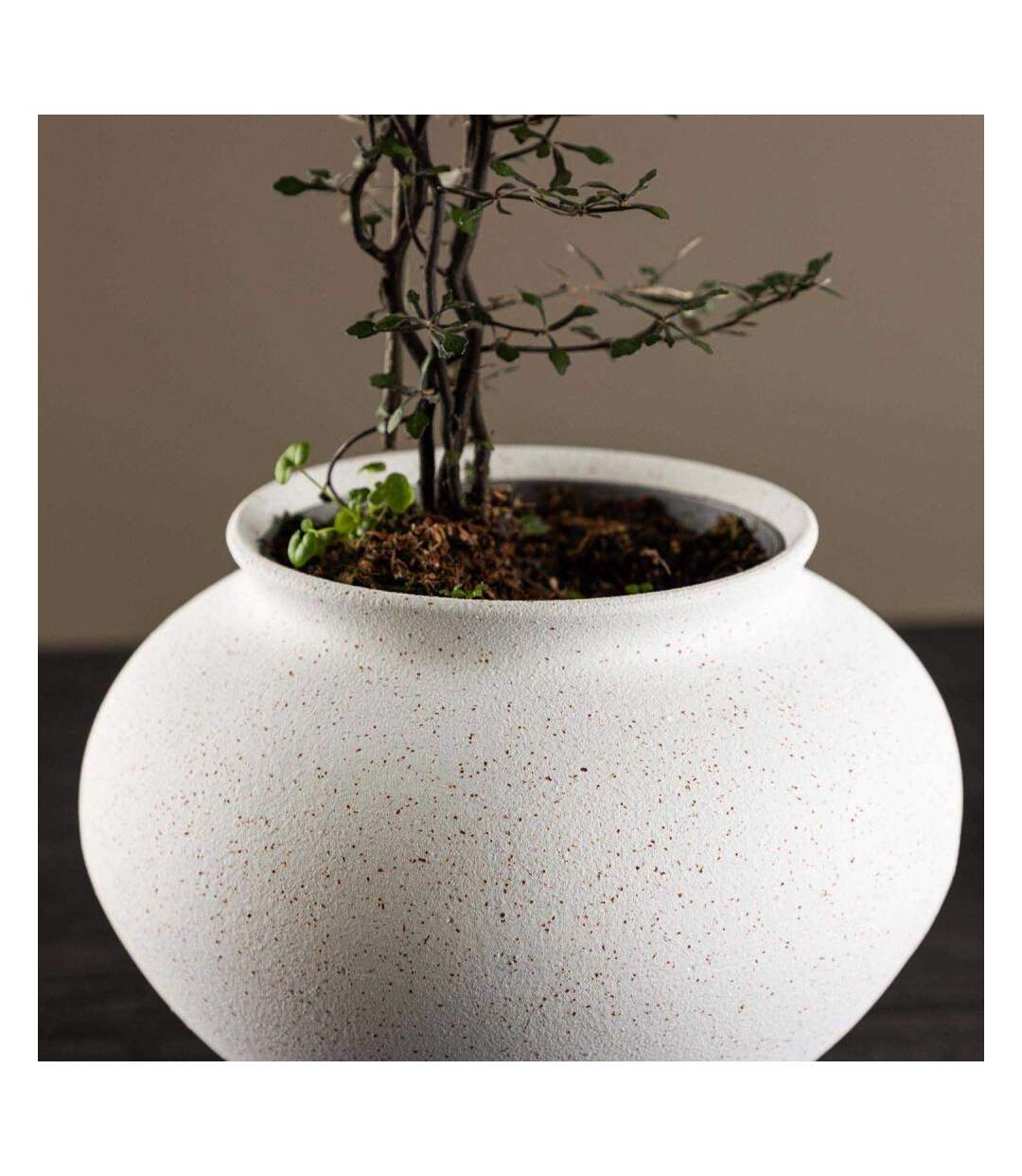 Vase en grès Rellis 11x18 cm-4