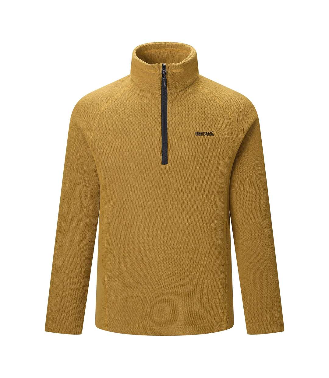 Haut Polaire À Col Montant Zippé Motif/style Alvéolé Kenger Homme Jaune Sombre Regatta-2