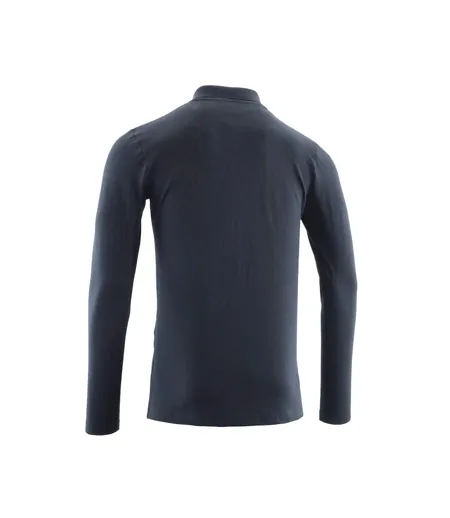 Mens Crossover Long-sleeved Polo Shirt Dark Anthracite Mascot